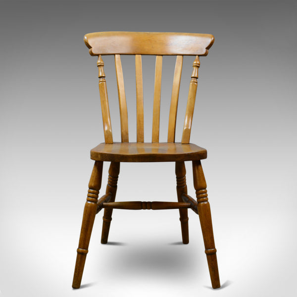 Set of Four, Antique, Dining Chairs, Lath Back, Windsor, Station Early C20th - London Fine Antiques