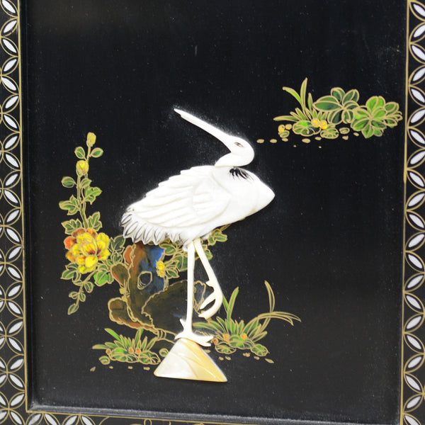 Set of Four Chinese Wall Panels, Decorative, Mother of Pearl, Soapstone C20th - London Fine Antiques