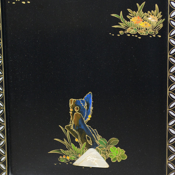 Set of Four Chinese Wall Panels, Decorative, Mother of Pearl, Soapstone C20th - London Fine Antiques