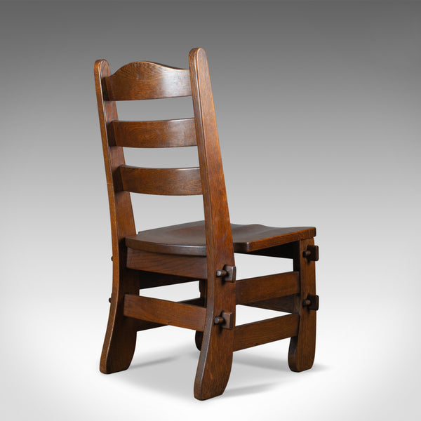 Set of Four Dining Chairs, English, Oak, Arts & Crafts Revival, Late C20th - London Fine Antiques