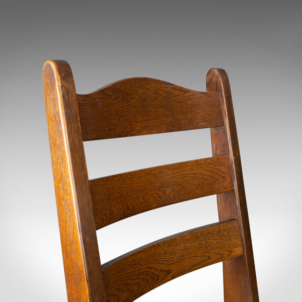 Set of Four Dining Chairs, English, Oak, Arts & Crafts Revival, Late C20th - London Fine Antiques