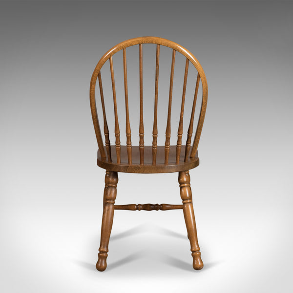 Set of Four Dining Chairs, French Windsor Hoop Stick-Back, Beech 20th Century - London Fine Antiques