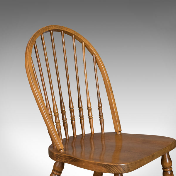 Set of Four Dining Chairs, French Windsor Hoop Stick-Back, Beech 20th Century - London Fine Antiques