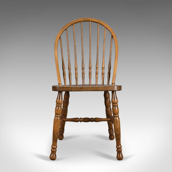 Set of Four Dining Chairs, French Windsor Hoop Stick-Back, Beech 20th Century - London Fine Antiques