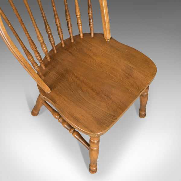 Set of Four Dining Chairs, French Windsor Hoop Stick-Back, Beech 20th Century - London Fine Antiques