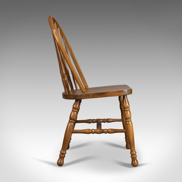 Set of Four Dining Chairs, French Windsor Hoop Stick-Back, Beech 20th Century - London Fine Antiques