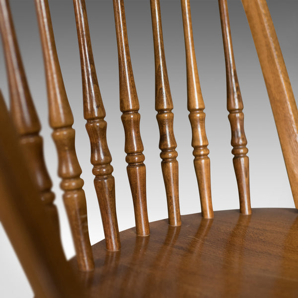 Set of Four Dining Chairs, French Windsor Hoop Stick-Back, Beech 20th Century - London Fine Antiques