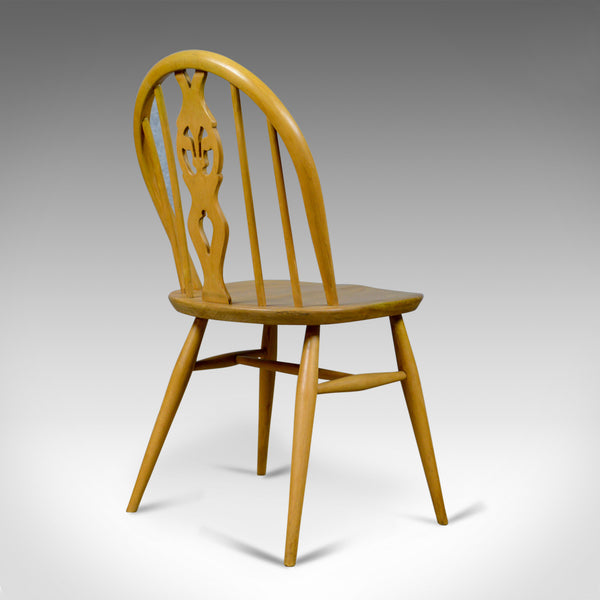 Set of Four Mid-Century Modern Dining Chairs, English, Beech, Danish Taste c1960 - London Fine Antiques