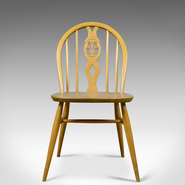 Set of Four Mid-Century Modern Dining Chairs, English, Beech, Danish Taste c1960 - London Fine Antiques
