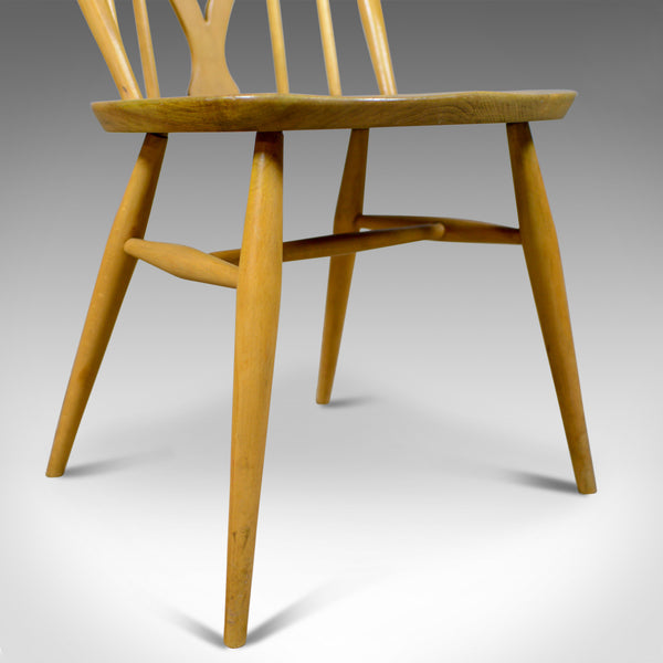 Set of Four Mid-Century Modern Dining Chairs, English, Beech, Danish Taste c1960 - London Fine Antiques
