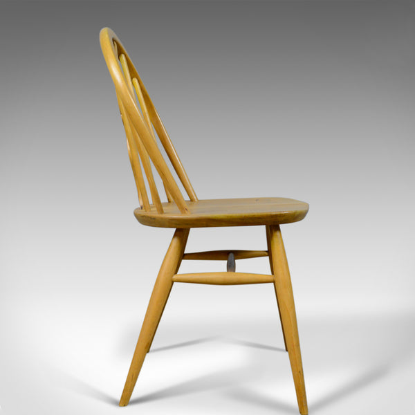 Set of Four Mid-Century Modern Dining Chairs, English, Beech, Danish Taste c1960 - London Fine Antiques