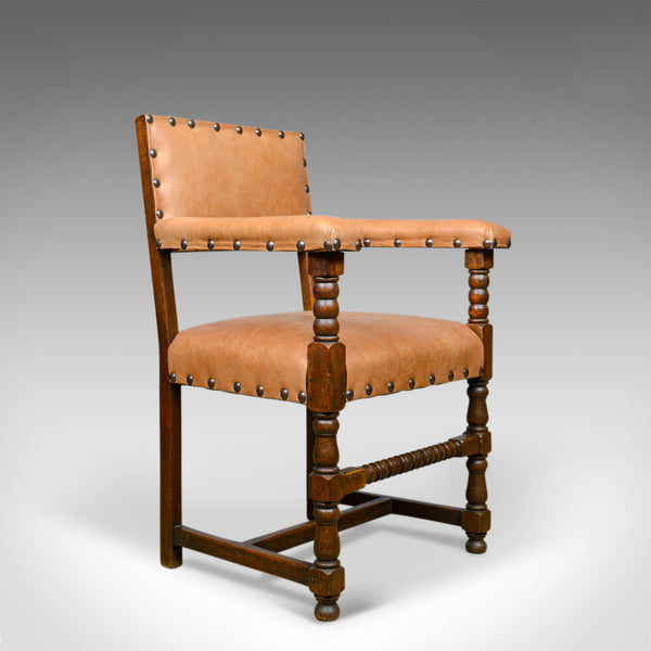 Set of Six Antique Dining Chairs, Edwardian, 17th Century Revival, Oak, c.1910 - London Fine Antiques
