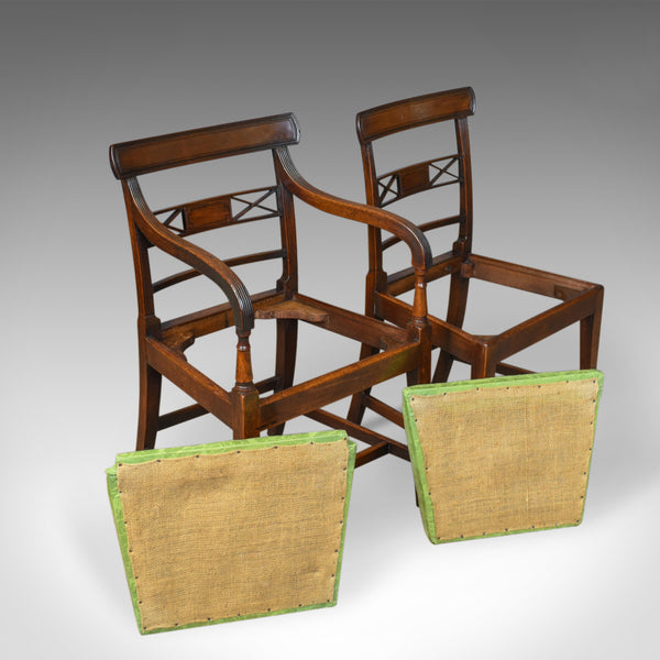 Set of Six Antique Dining Chairs, English, Regency, Mahogany, C19th Circa 1820 - London Fine Antiques