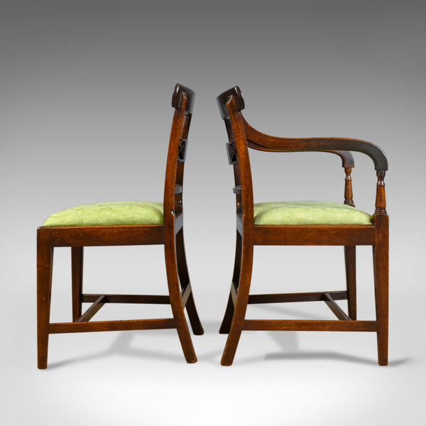 Set of Six Antique Dining Chairs, English, Regency, Mahogany, C19th Circa 1820 - London Fine Antiques