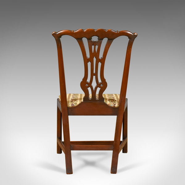 Set of Six Antique Dining Chairs, English Victorian Chippendale Taste Circa 1900 - London Fine Antiques
