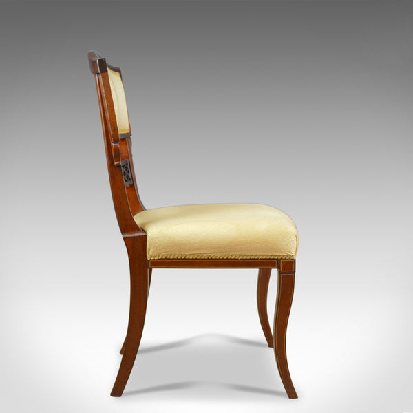 Set of Six, Antique, Dining Chairs, English, Regency, Mahogany, Circa 1820 - London Fine Antiques