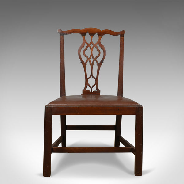 Set of Six Antique Dining Chairs, Mahogany, English, Georgian, Chippendale c1800 - London Fine Antiques