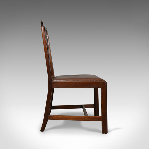 Set of Six Antique Dining Chairs, Mahogany, English, Georgian, Chippendale c1800 - London Fine Antiques
