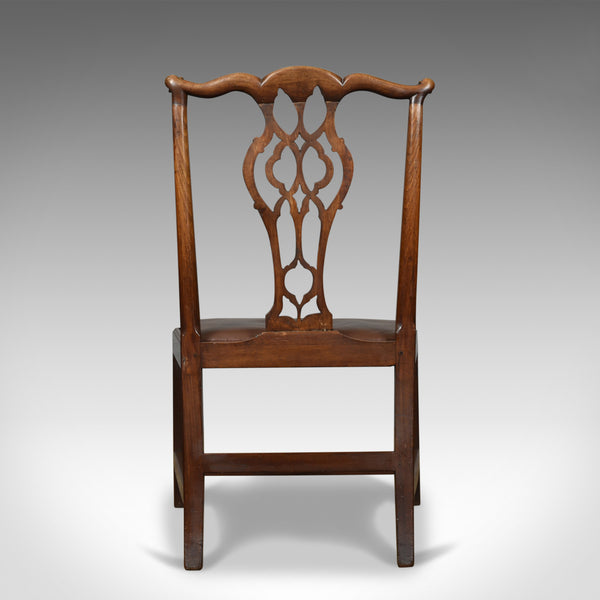Set of Six Antique Dining Chairs, Mahogany, English, Georgian, Chippendale c1800 - London Fine Antiques