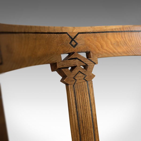 Set of Six Antique Dining Chairs, Scottish Ash Leather, Aesthetic Movement c1880 - London Fine Antiques