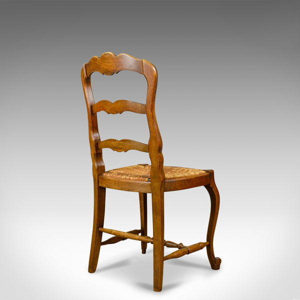 Set of Six Antique Kitchen Chairs, French Country Dining, Circa 1910 - London Fine Antiques