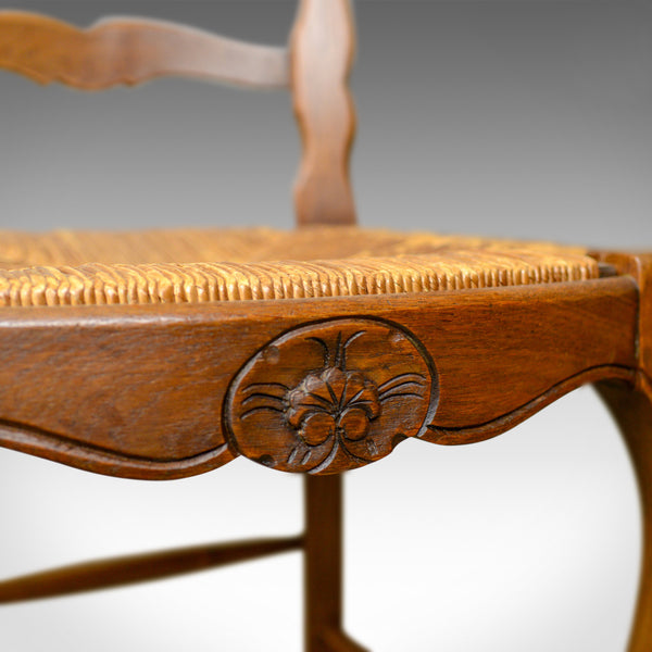 Set of Six Antique Kitchen Chairs, French Country Dining, Circa 1910 - London Fine Antiques