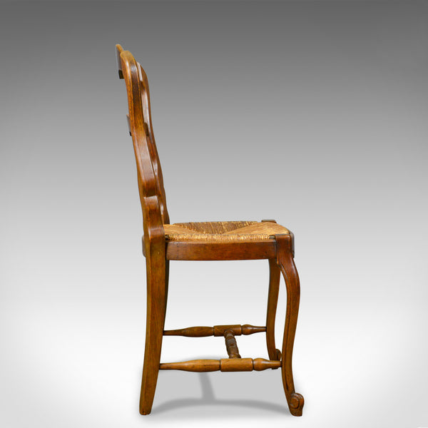Set of Six Antique Kitchen Chairs, French Country Dining, Circa 1910 - London Fine Antiques