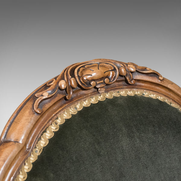 Small Antique Regency Nursing Chair, English, Walnut, Salon Circa 1820 - London Fine Antiques