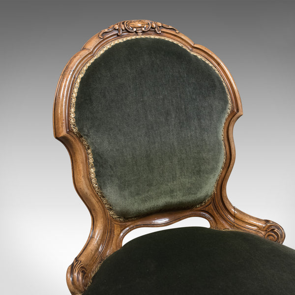 Small Antique Regency Nursing Chair, English, Walnut, Salon Circa 1820 - London Fine Antiques