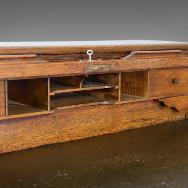 Small Antique Roll Top Desk, Oak, Tambour, William Angus and Co Ltd London c1910 - London Fine Antiques