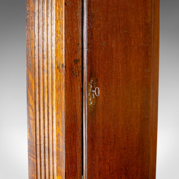 Tall, Narrow Antique Corner Cabinet, Edwardian, Georgian Revival, Oak, c.1910 - London Fine Antiques