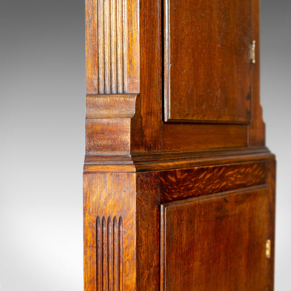 Tall, Narrow Antique Corner Cabinet, Edwardian, Georgian Revival, Oak, c.1910 - London Fine Antiques