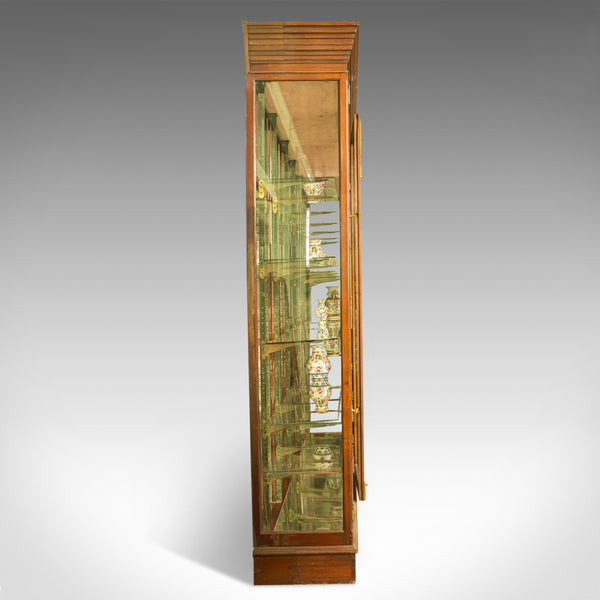 Very Large, Antique Shop Display Cabinet, Victorian, Mirror-Back Cabinet, c.1900 - London Fine Antiques