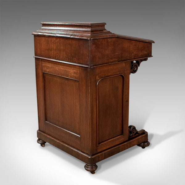 Victorian Antique Davenport, English Oak Writing Desk, Bureau Circa 1870 - London Fine Antiques