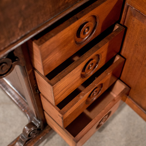 Victorian Antique Davenport, English Oak Writing Desk, Bureau Circa 1870 - London Fine Antiques