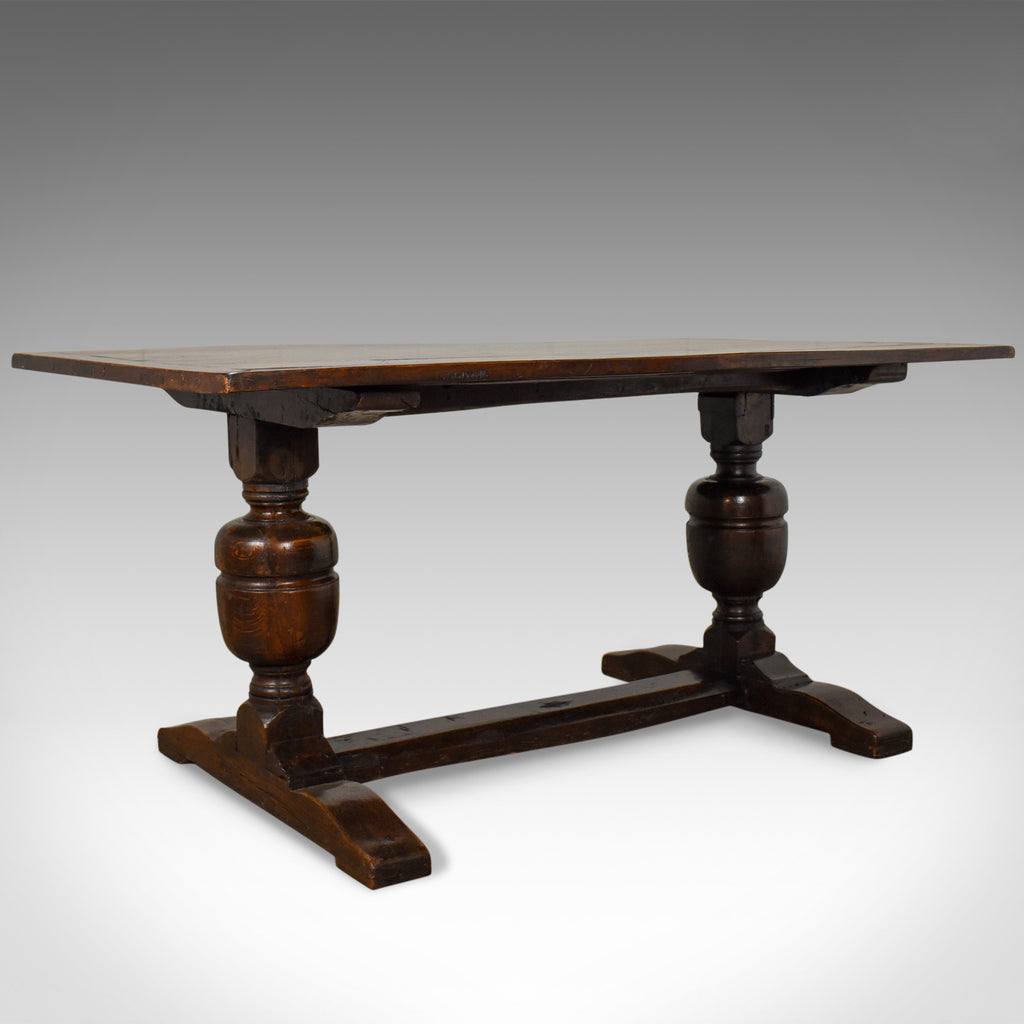 Victorian Refectory Table in 17th Century Taste, Antique, English, Oak, c.1880 - London Fine Antiques