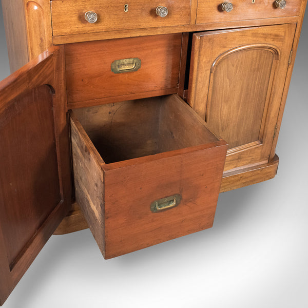 Victorian Ship's Buffet Cabinet, HMS Espiegle Nautical Cupboard, English c.1880 - London Fine Antiques