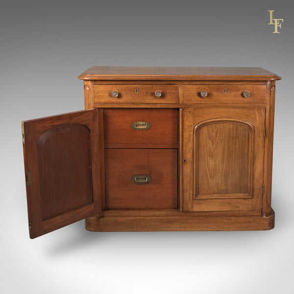 Victorian Ship's Buffet Cabinet, HMS Espiegle Nautical Cupboard, English c.1880 - London Fine Antiques