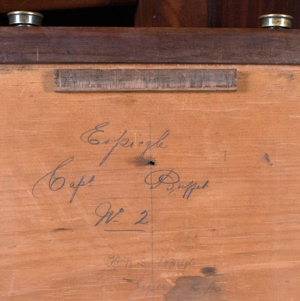 Victorian Ship's Buffet Cabinet, HMS Espiegle Nautical Cupboard, English c.1880 - London Fine Antiques