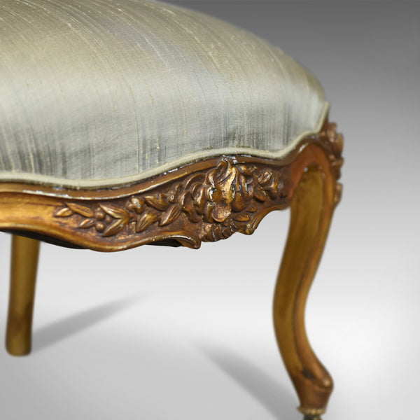 Vintage 20th Century Salon Chair in Antique French Taste, Giltwood, circa 1970 - London Fine Antiques