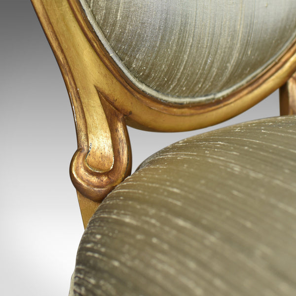 Vintage 20th Century Salon Chair in Antique French Taste, Giltwood, circa 1970 - London Fine Antiques
