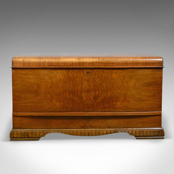 Vintage '30's Canadian Cedar Storage Trunk, Blanket Chest, Art Deco Period - London Fine Antiques