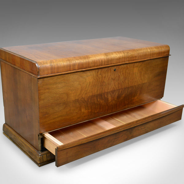 Vintage '30's Canadian Cedar Storage Trunk, Blanket Chest, Art Deco Period - London Fine Antiques