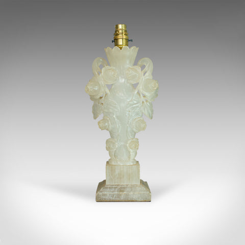 Vintage Art Deco Table Lamp, Italian, Alabaster, Decorative, Circa 1930 - London Fine Antiques