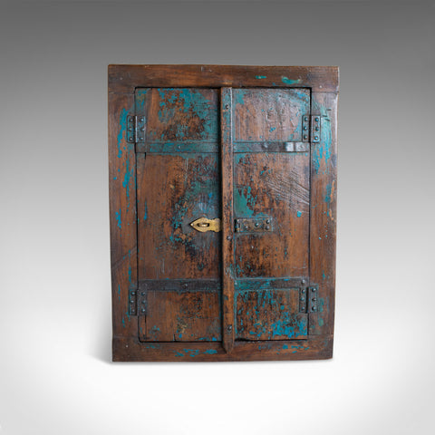 Vintage Asian Cupboard Mirror, Rustic, Wall Cabinet, Mid-Late 20th Century - London Fine Antiques