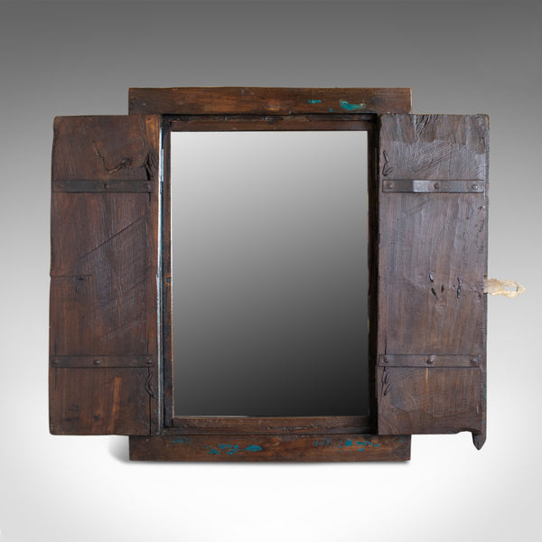 Vintage Asian Cupboard Mirror, Rustic, Wall Cabinet, Mid-Late 20th Century - London Fine Antiques