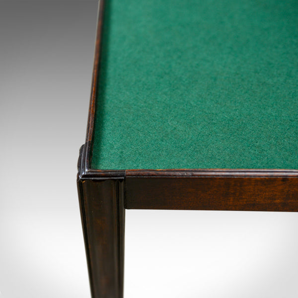 Vintage, Baize Top Side Table, English, Mahogany, Late 20th Century - London Fine Antiques