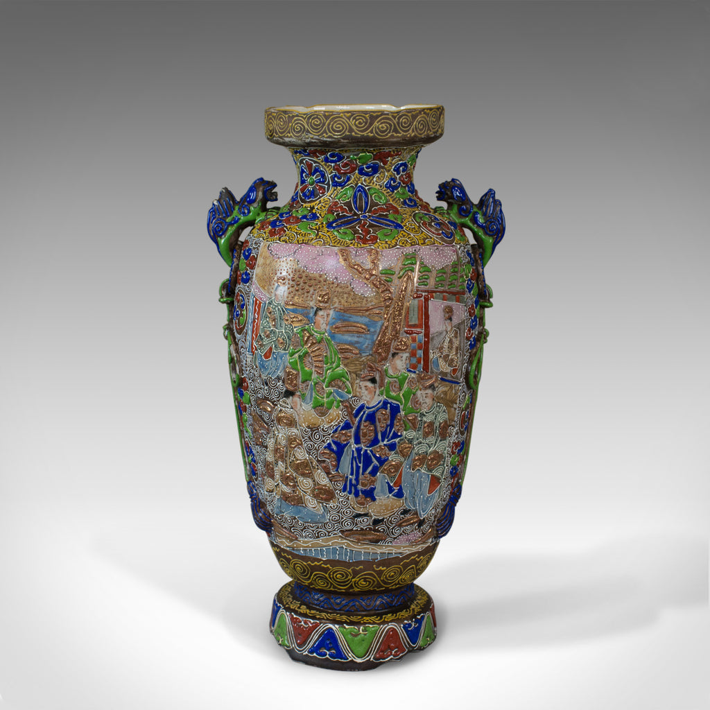Vintage Baluster Vase, Oriental, Decorative, Ceramic, Vessel, 20th Century - London Fine Antiques