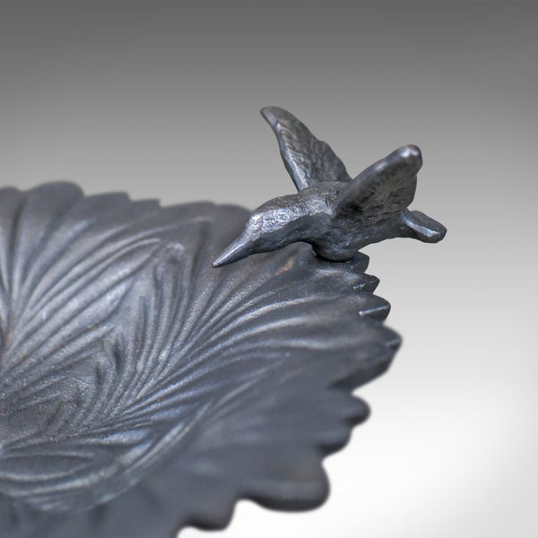 Vintage Bird Bath, English, Cast Iron, Feeder, Planter, late 20th Century - London Fine Antiques