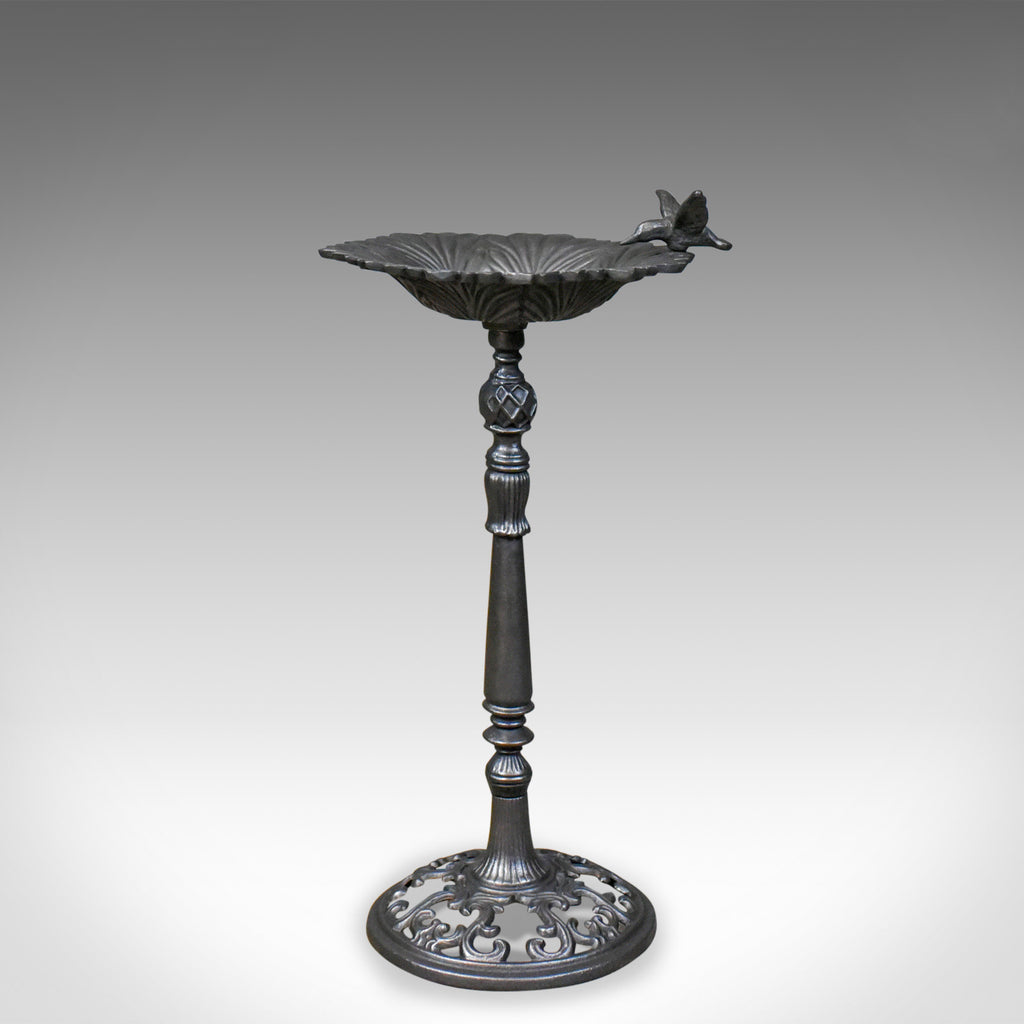 Vintage Bird Bath, English, Cast Iron, Feeder, Planter, late 20th Century - London Fine Antiques